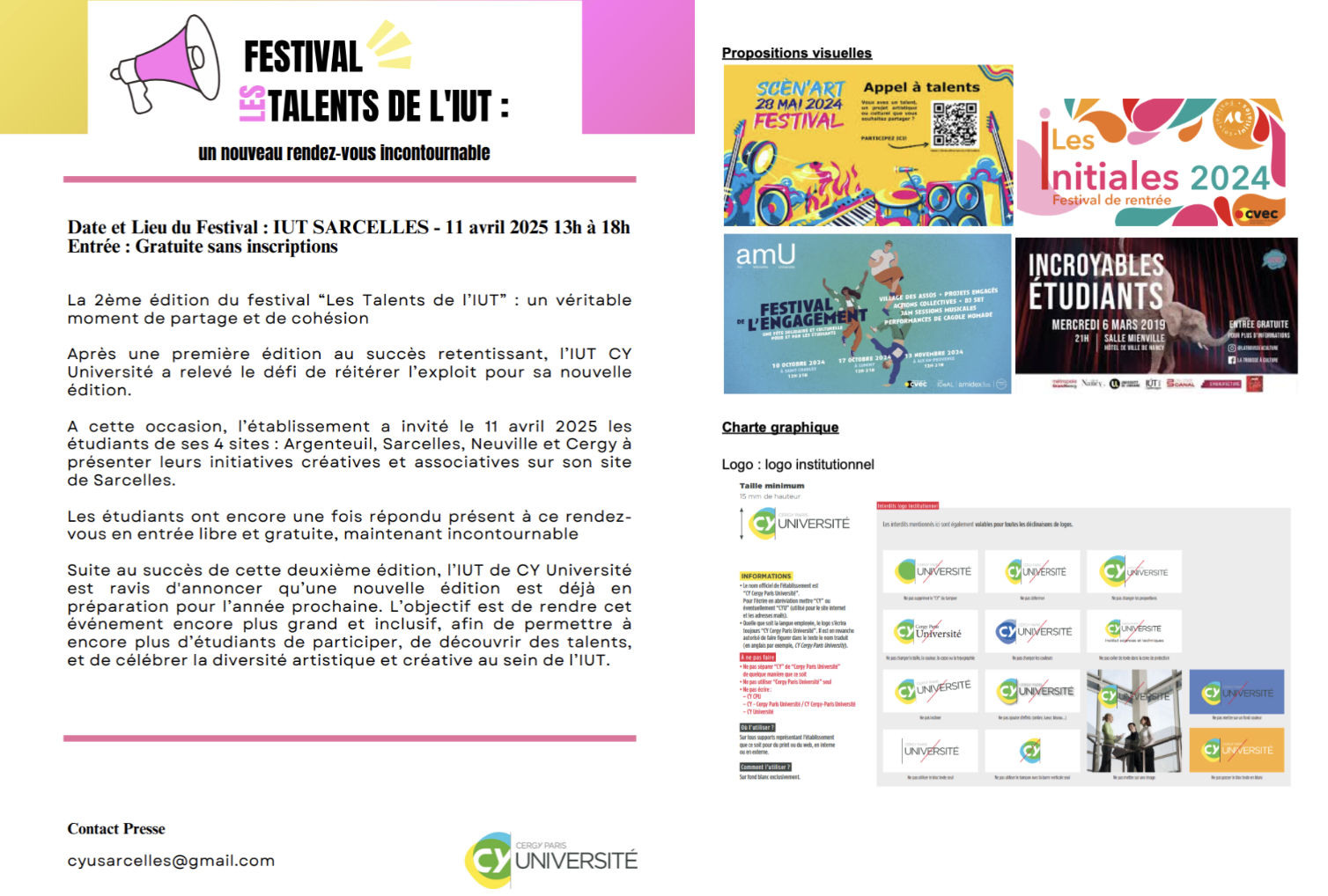 Campagne de communication Les Talents de l’IUT